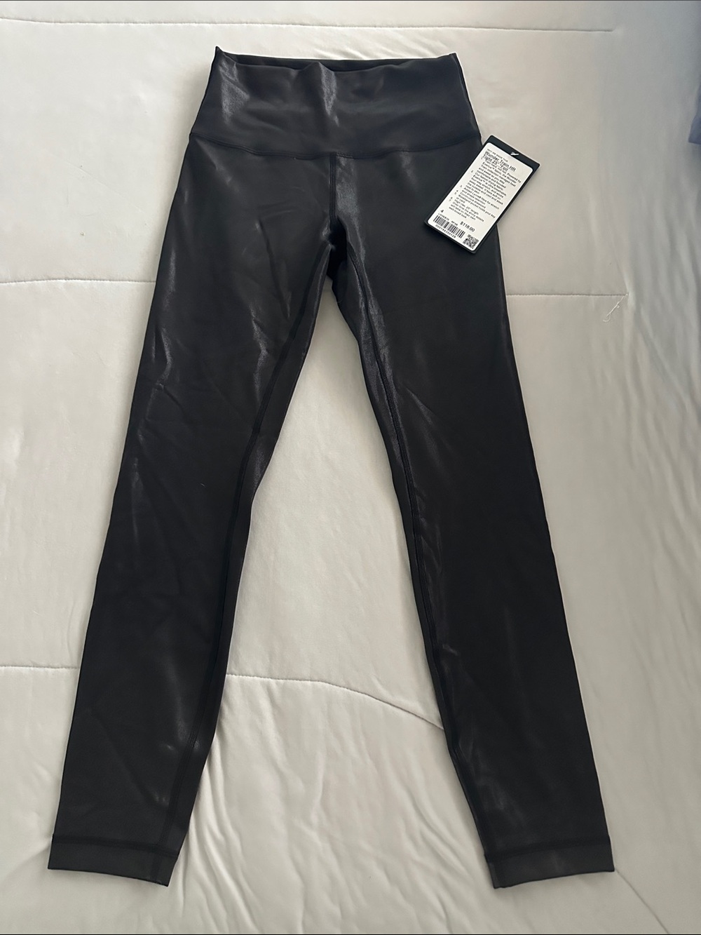 Lululemon- Wunder Train HR
Black Faux Leather leggings 4